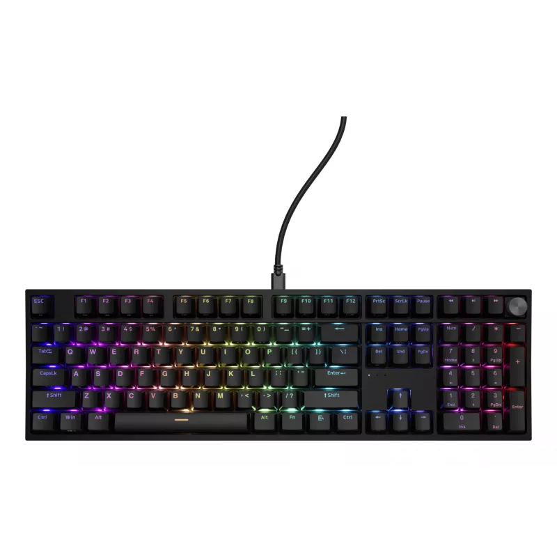 Mechanická klávesnica Genesis THOR 404 — Full-Size 100 % USB QWERTY anglická, čierna, RGB