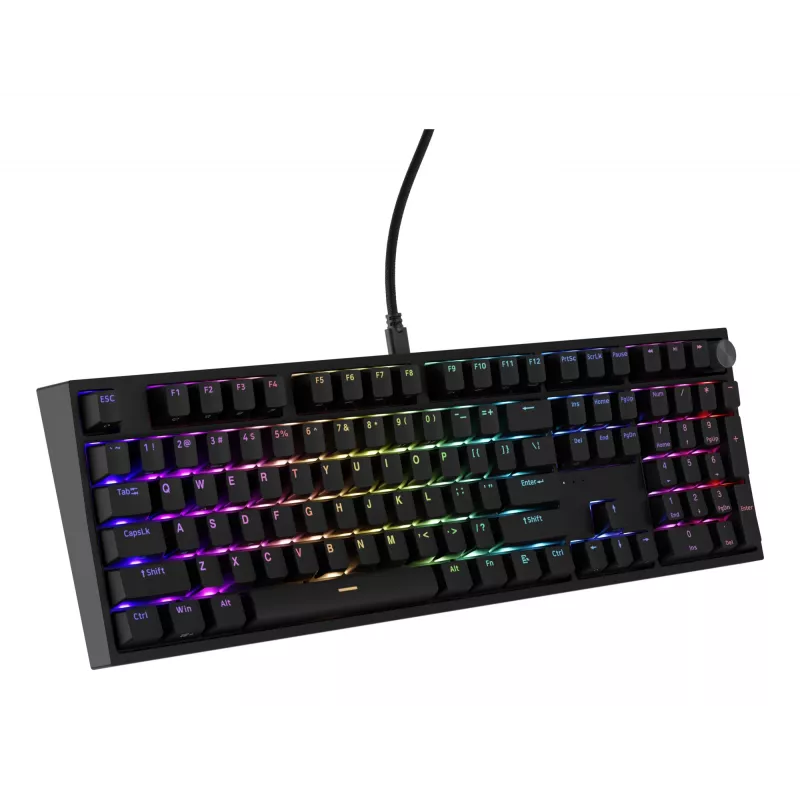 Mechanická klávesnica Genesis THOR 404 — Full-Size 100 % USB QWERTY anglická, čierna, RGB