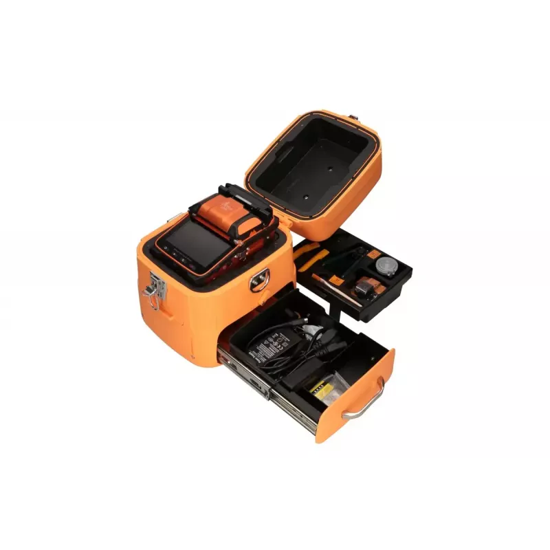 Zváračka optických vlákien Extralink AI-9 7800mAh batéria LED lampa LCD 5,1