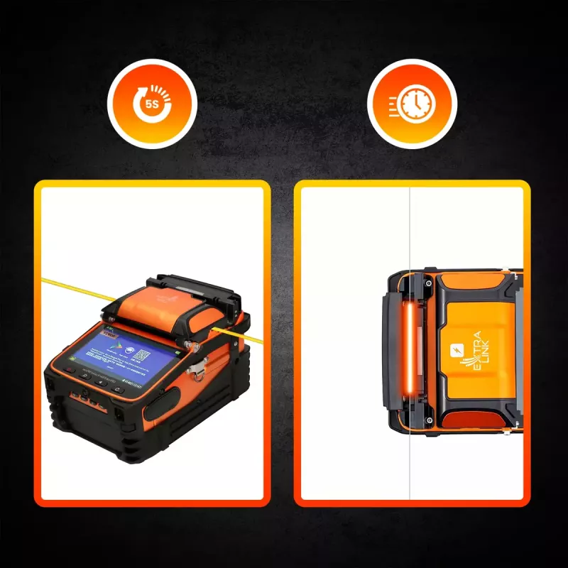 Zváračka optických vlákien Extralink AI-9 7800mAh batéria LED lampa LCD 5,1