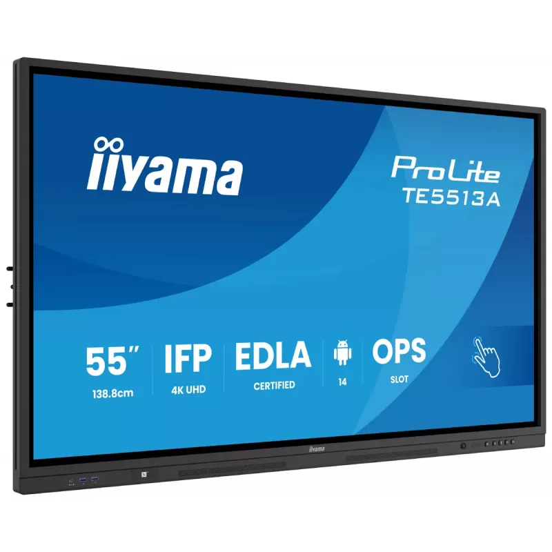 Monitor iiyama 55 palcov TE5513A-B1AG 54,6 palca interaktívny plochý displej 4K Ultra HD 3840 x 2160