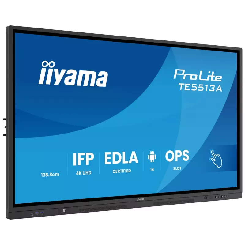 Monitor iiyama 55 palcov TE5513A-B1AG 54,6 palca interaktívny plochý displej 4K Ultra HD 3840 x 2160