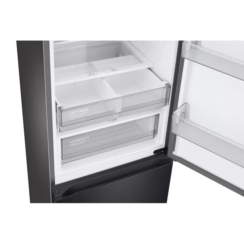 Samsung RL38C7B5BB1/EG Bespoke voľne stojaca chladnička s mrazničkou, 387 l (273 l + 114 l), 203 cm, energetická trieda B, SmartThings, tmavá nehrdzavejúca oceľ