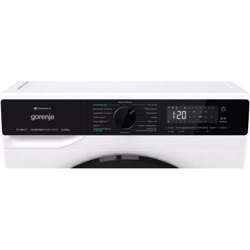 Gorenje WD2PA1X64ADW/DE práčka so sušičkou voľne stojaca predné plnenie biela