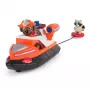 PAW Patrol Fire Rescue: Zuma záchranárska hasičská loď s figúrkou, vystreľovacím záchranným kruhom, mývalom a hračkárskou loďou, detská hračka pre chlapcov a dievčatá od 3 rokov