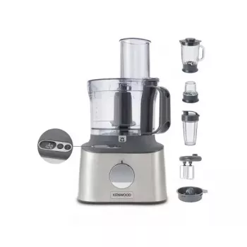 Kuchynský robot Kenwood MultiPro Compact+ FDM316SS — 800 W, 2 l misa, sivá, integrovaná váha