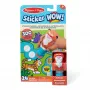 Melissa & Doug Sticker WOW! 24-stranový aktivitný blok a pečiatka na samolepky, 300 samolepiek, výtvarná a kreatívna fidget hračka zberateľská figúrka – tiger – FSC certifikované