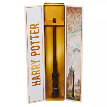 Wizarding World Harry Potter, 12 palcová magická zberateľská palička Harry Potter so stojanom a odliatkom ikony, magické tvory, doplnok ku kostýmu