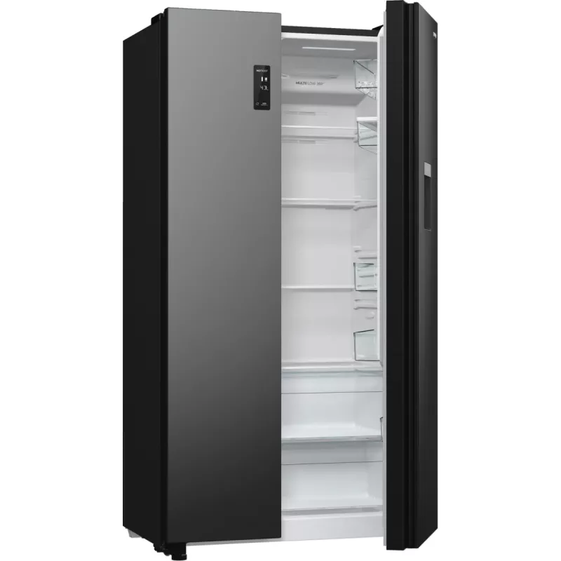 Gorenje NRR9185EABXLWD chladnička s mrazničkou Side-by-Side, 547 l (355 l + 192 l), ConvertActive, energetická trieda E, tmavá nehrdzavejúca oceľ