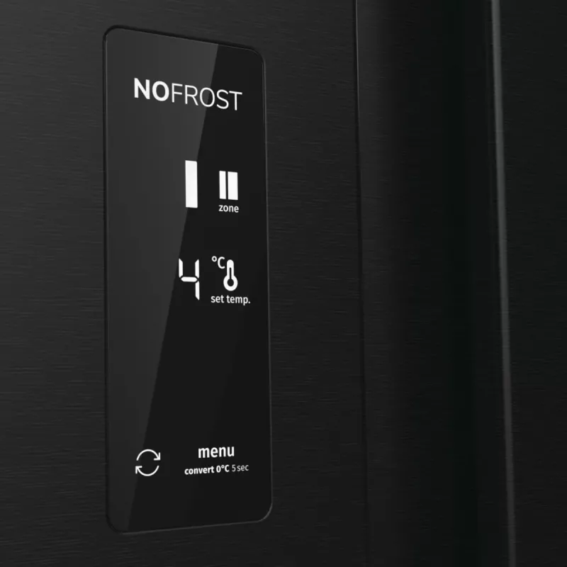 Gorenje NRR9185EABXLWD chladnička s mrazničkou Side-by-Side, 547 l (355 l + 192 l), ConvertActive, energetická trieda E, tmavá nehrdzavejúca oceľ
