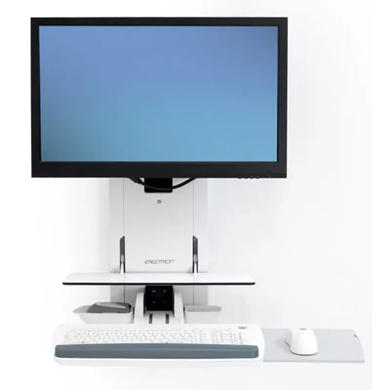 ERGOTRON Styleview sedací-stojaci vertikálny zdvihák pacientska izba (biela)