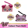 Purse Pets, Keepin’ It Clutch Dazzling Diva hračka šteniatko a náramková kabelka s rozsvietivými dúhovými očami, hračka pre dievčatá od 4 rokov