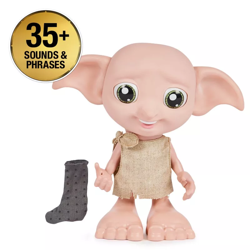 Interaktívna hračka Wizarding World Harry Potter Dobby funkcia rozprávania AAA viacfarebná