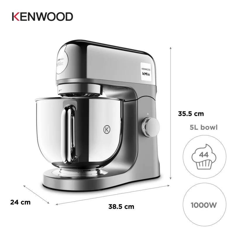 Kuchynský robot Kenwood kMix Special Edition KMX760ACH — 1000 W, chróm, nerezová misa