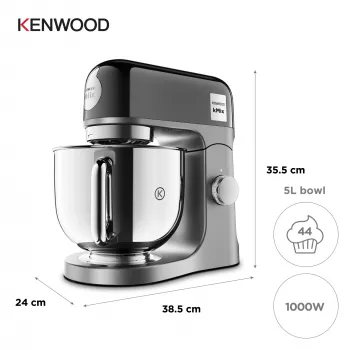 Kenwood kMix Special Edition kuchynský robot 1000 W 5 L čierny, chróm