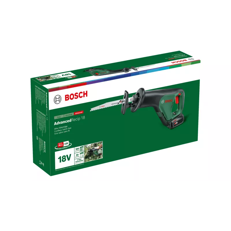 Bosch AdvancedRecip 18 300 zdvihov/min čierna, zelená