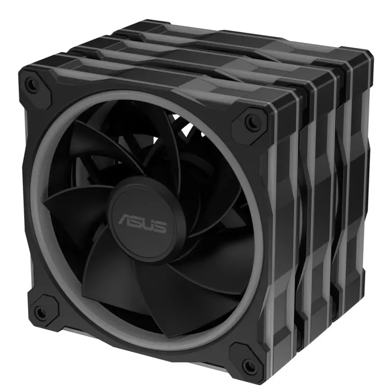 Ventilátor ASUS Prime MR120 Fan ARGB Reverse čierny 3in1 počítačová skriňa 12 cm 3 ks