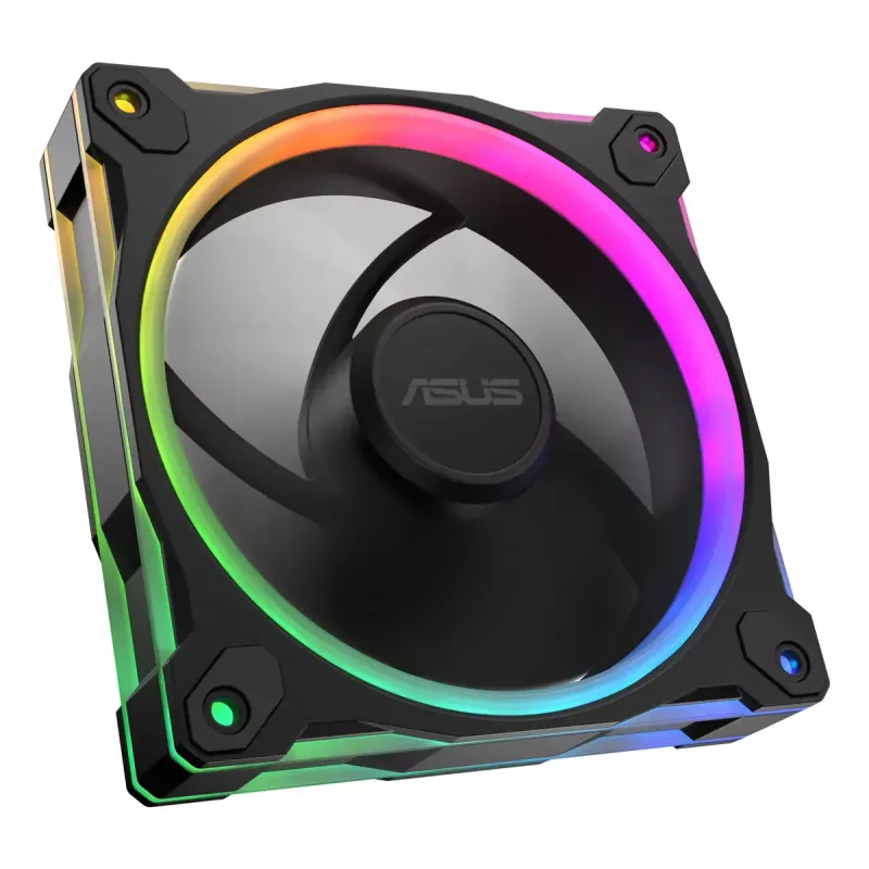 Ventilátor ASUS Prime MR120 Fan ARGB Reverse čierny 3in1 počítačová skriňa 12 cm 3 ks