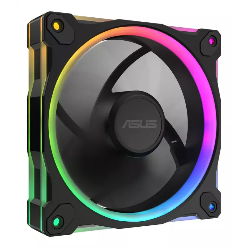 Ventilátor ASUS Prime MR120 Fan ARGB Reverse čierny 3in1 počítačová skriňa 12 cm 3 ks