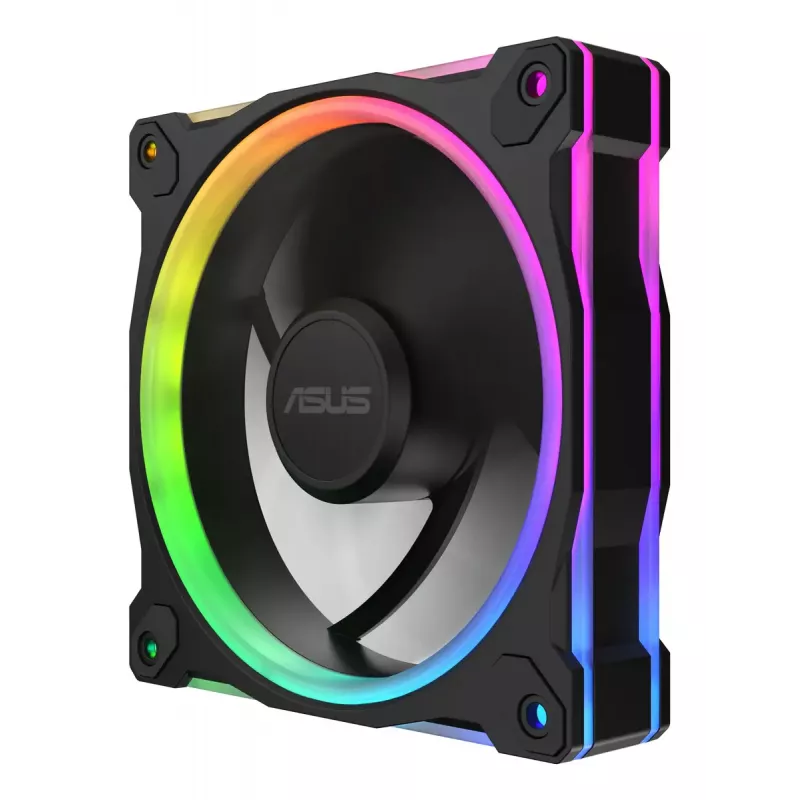 Ventilátor ASUS Prime MR120 Fan ARGB Reverse čierny 3in1 počítačová skriňa 12 cm 3 ks