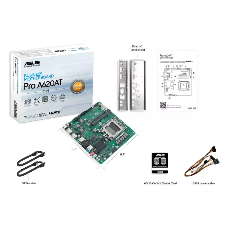 Základná doska ASUS 90MB1L5M-M0EAYC AMD A620A Socket AM5 mini ITX