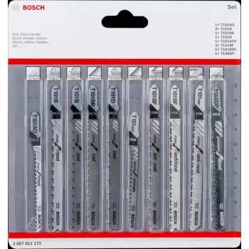 Bosch 2 607 011 172 čepeľ do priamočiarej/šablónovej/šablónovej píly čepeľ do priamočiarej píly 10 kusov