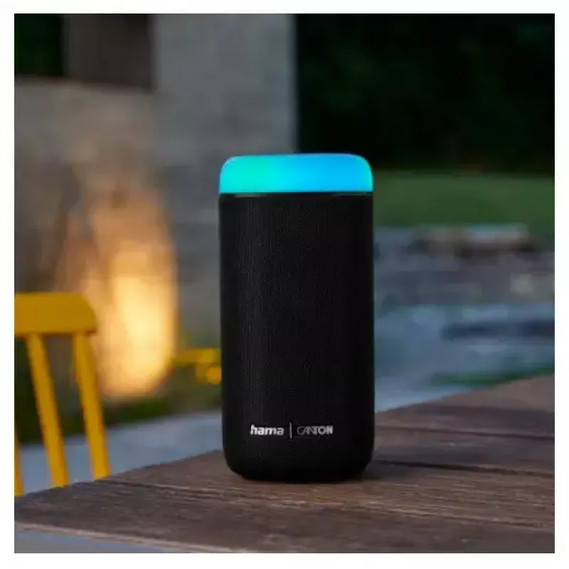 Bluetooth reproduktor CANTON Glow Pro od HAMA, čierny, 3,5 mm jack, LED svetelné efekty