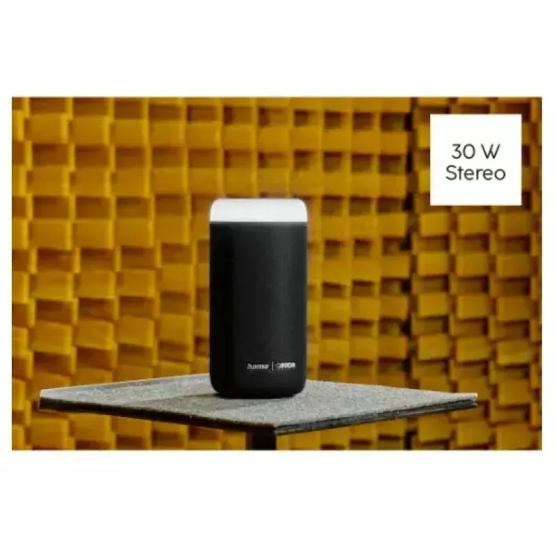 Bluetooth reproduktor CANTON Glow Pro od HAMA, čierny, 3,5 mm jack, LED svetelné efekty