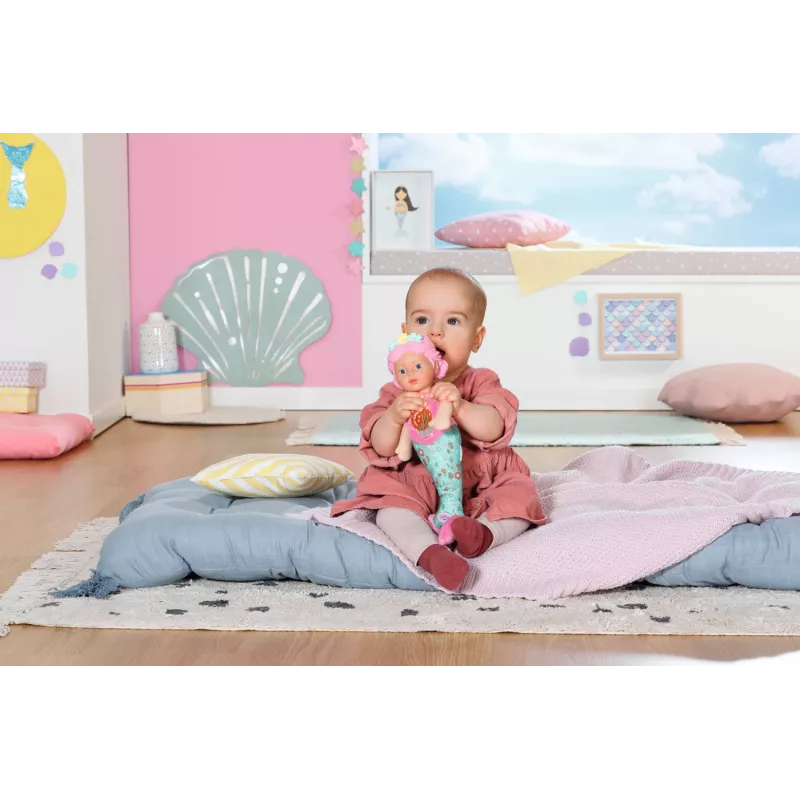 Bábika BABY born morská panna 33 cm umývateľná viacfarebná