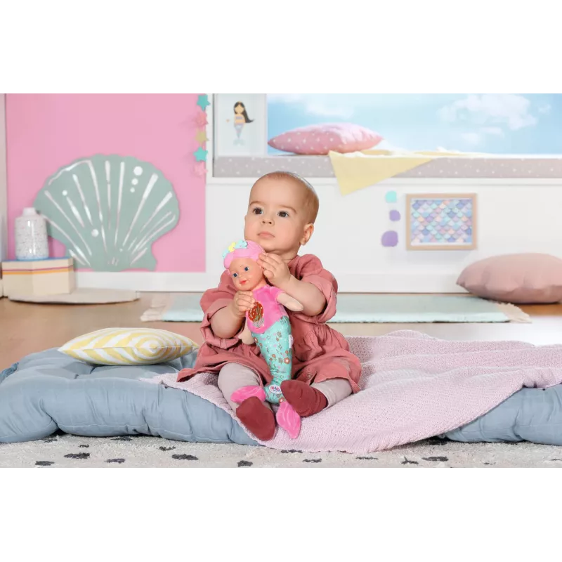 Bábika BABY born morská panna 33 cm umývateľná viacfarebná