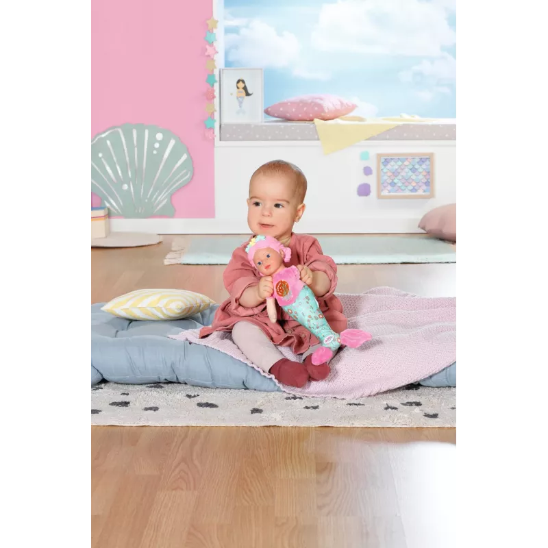Bábika BABY born morská panna 33 cm umývateľná viacfarebná