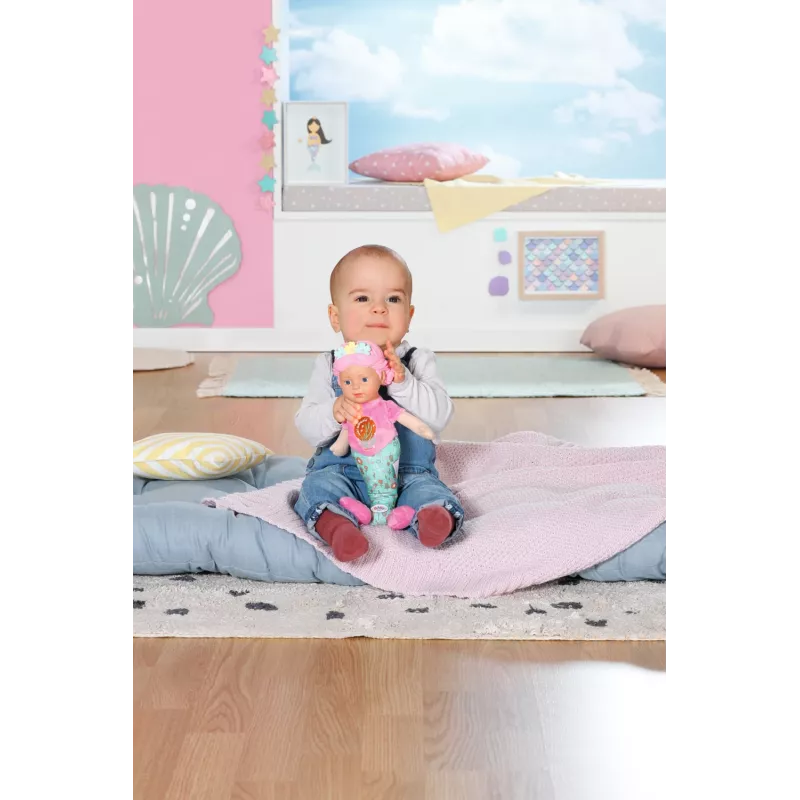Bábika BABY born morská panna 33 cm umývateľná viacfarebná