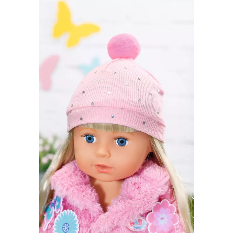 Sada oblečenia pre bábiky BABY born ružová sada kabátika 43 cm skladacia