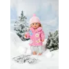 Sada oblečenia pre bábiky BABY born ružová sada kabátika 43 cm skladacia