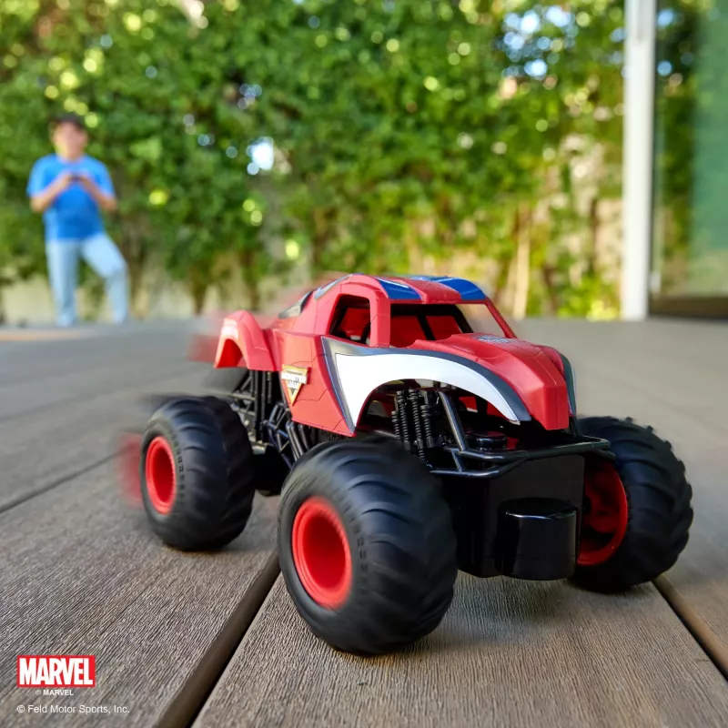 Monster Jam, Marvel The Amazing Spider-Man RC monster truck, mierka 1:24, detská hračka pre chlapcov a dievčatá od 4 rokov