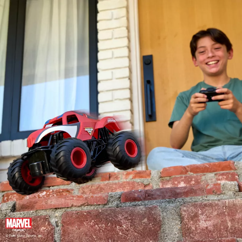 Monster Jam, Marvel The Amazing Spider-Man RC monster truck, mierka 1:24, detská hračka pre chlapcov a dievčatá od 4 rokov
