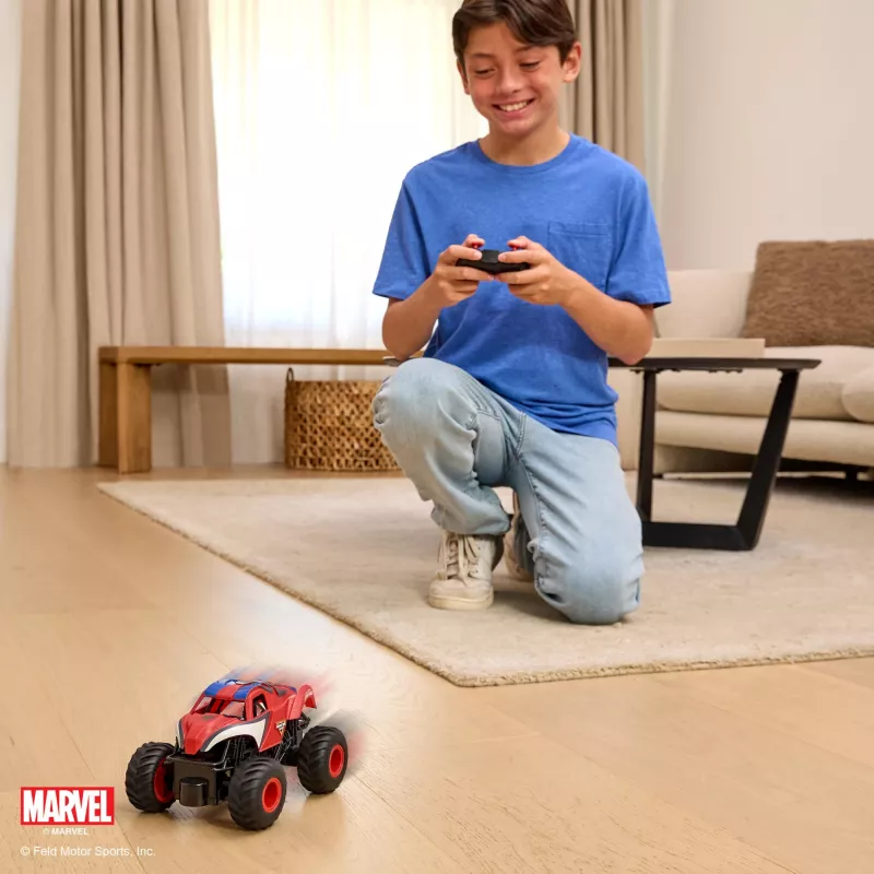 Monster Jam, Marvel The Amazing Spider-Man RC monster truck, mierka 1:24, detská hračka pre chlapcov a dievčatá od 4 rokov