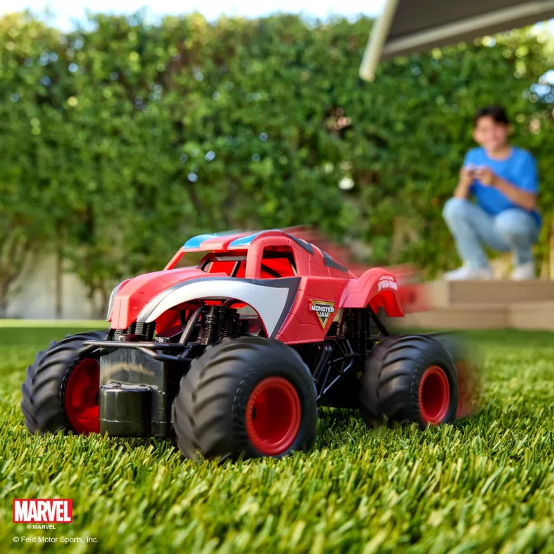 Monster Jam, Marvel The Amazing Spider-Man RC monster truck, mierka 1:24, detská hračka pre chlapcov a dievčatá od 4 rokov