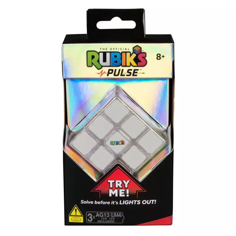 Rubik’s Cube, Pulse Cube, svietiaci hlavolam pre dospelých a rýchlych riešiteľov, vyrieš puzzle skôr než zhasnú svetlá, hlavolamová náročná tréningová fidget hračka pre deti od 8 rokov