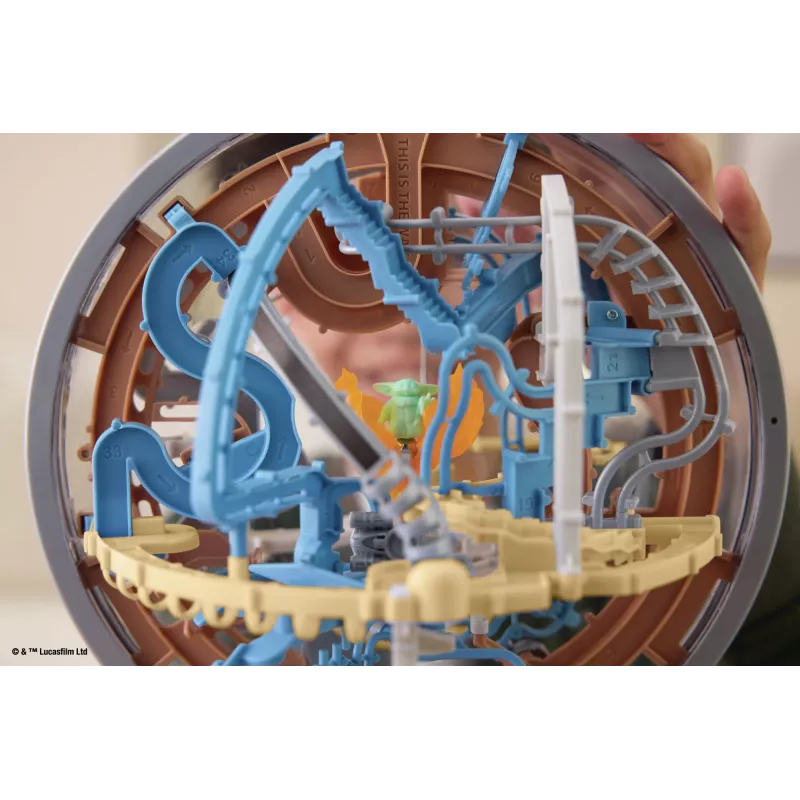 3D labyrintová zručnostná hra Spin Master Perplexus Star Wars The Mandalorian – ručný pohyblivý labyrint