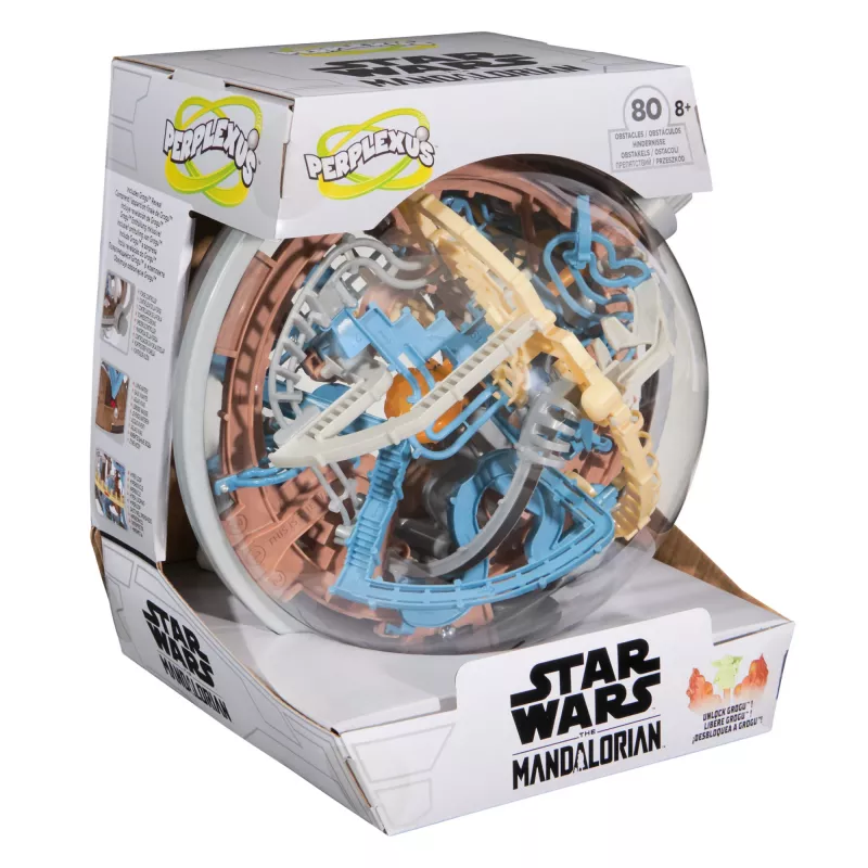 3D labyrintová zručnostná hra Spin Master Perplexus Star Wars The Mandalorian – ručný pohyblivý labyrint