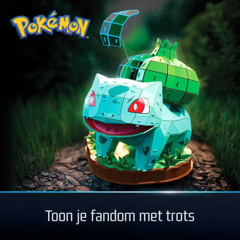 Spin Master 4D Build Pokémon Bulbasaur 3D modelárska stavebnica 6075062, od 12 rokov
