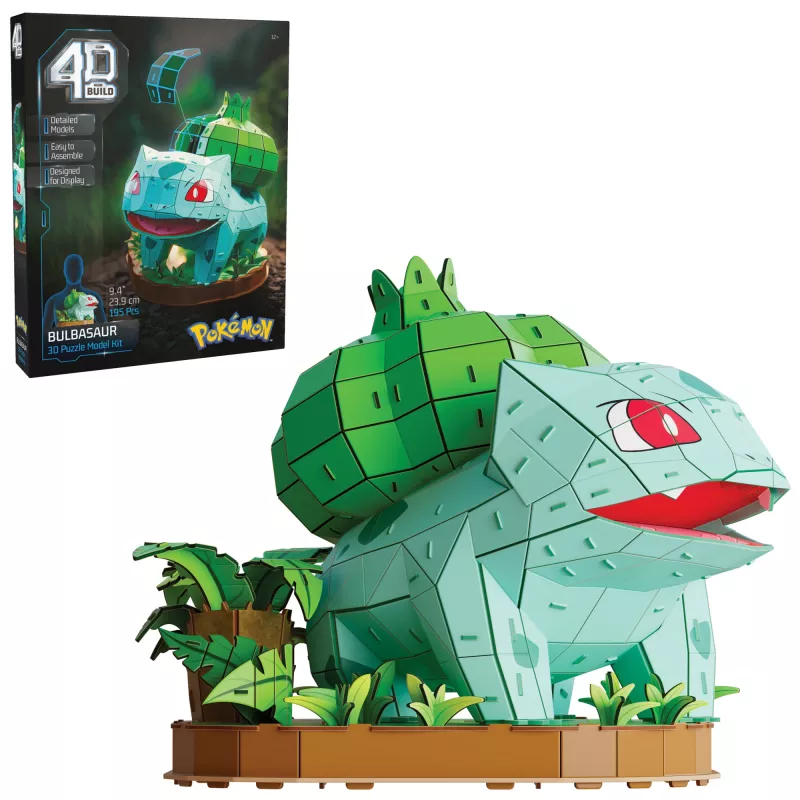Spin Master 4D Build Pokémon Bulbasaur 3D modelárska stavebnica 6075062, od 12 rokov