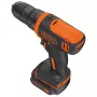 Vŕtačka s pištoľovou rukoväťou Black & Decker BDCDD12-QW, Keyless, 1.5 Ah