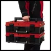 Kazeta na drobné diely Einhell E-Case S-F polypropylén čierna červená 42x28x9,5 cm