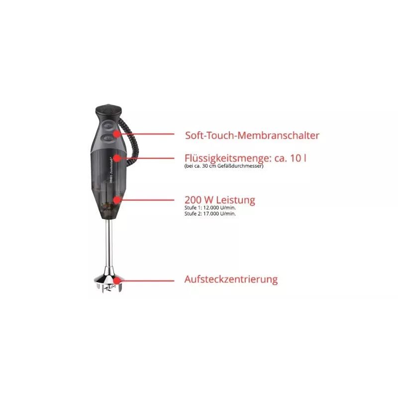 ESGE M 200 BBQ 10 L tyčový mixér 200 W čierna, chróm