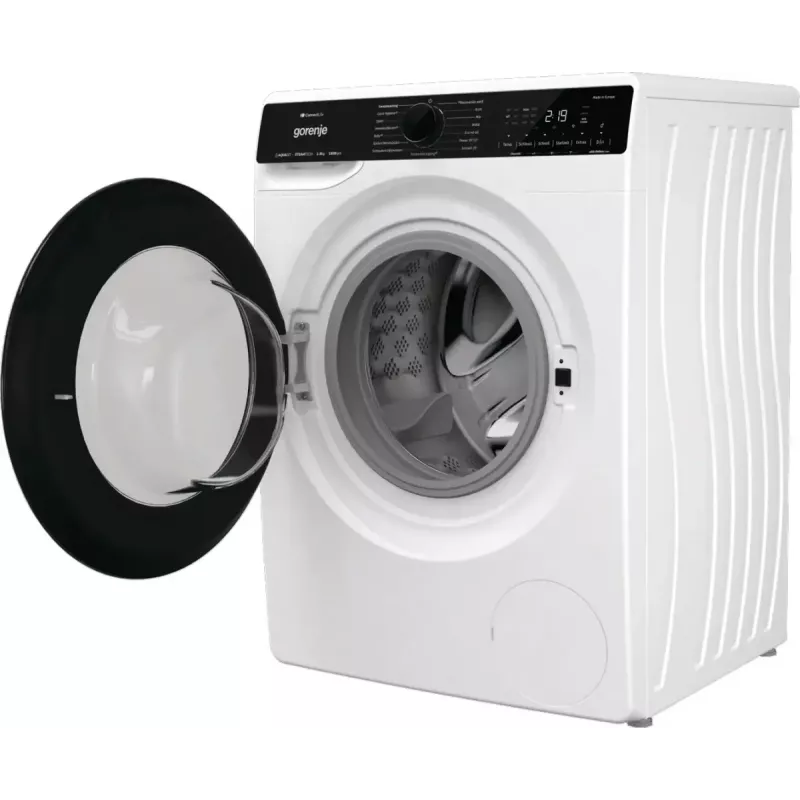 Gorenje WPNA94A1TS práčka s predným plnením 9 kg, 1400 ot./min., ConnectLife Wi-Fi, biela/čierna