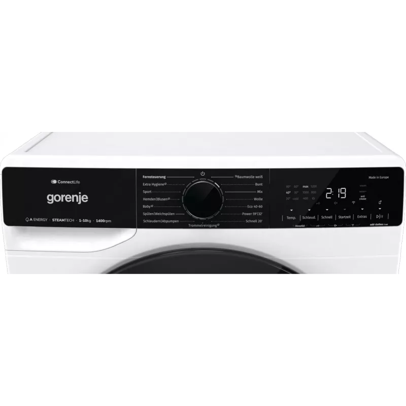 Gorenje WPNA14A3TS práčka predné plnenie 10 kg 1400 ot/min biela