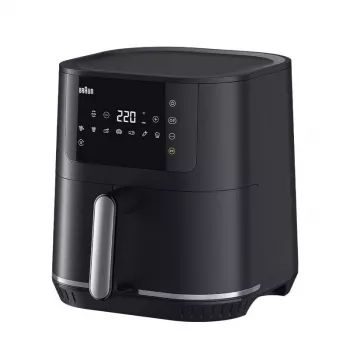 Teplovzdušná fritéza Braun Household MultiFry 5 HF5030 — 1700 W, 6,0 l košík, čierna/strieborná