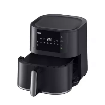 Teplovzdušná fritéza Braun Household MultiFry 5 HF5030 — 1700 W, 6,0 l košík, čierna/strieborná